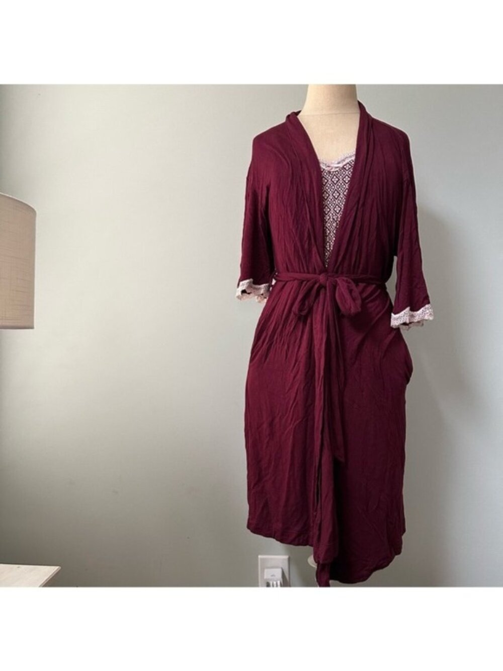 A Pea in the Pod Nursing Robe & Nightgown Set